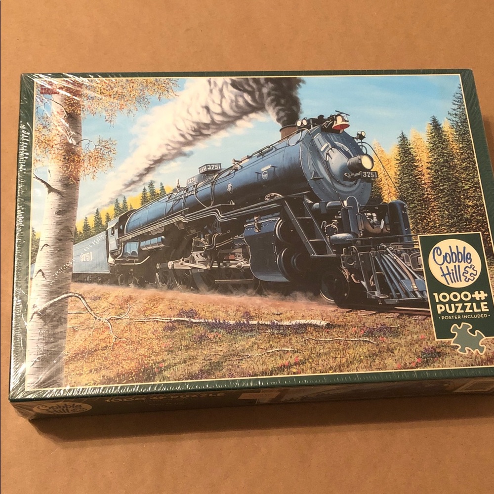 Cobble Hill 1,000 piece puzzle. Santa Fe Train 3751 New, sealed. Random Cut.